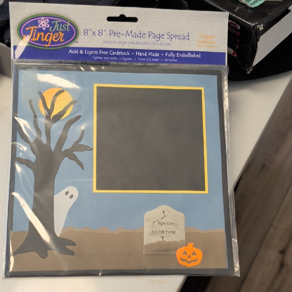 Just Jinger Halloween Scrapbook Page